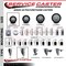 Service Caster 3'' SS Black Poly Swivel 3/4'' Expanding Stem Caster Set 2 Total Lock Brakes, 4PK SCC-SSEXTTL20S314-PPUB-BLK-2-S-2-34 - alternate 3